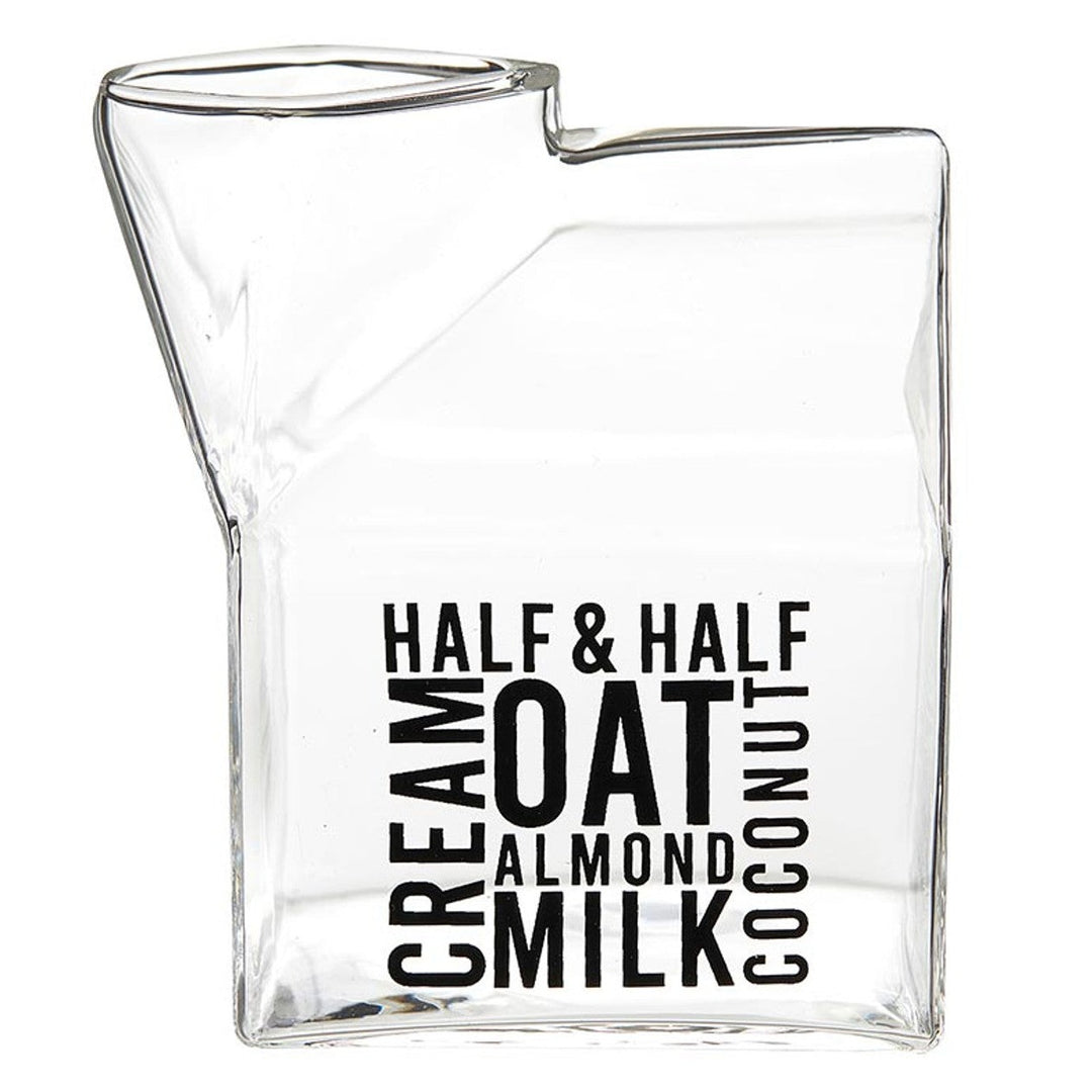 Glass Milk Carton Creamer