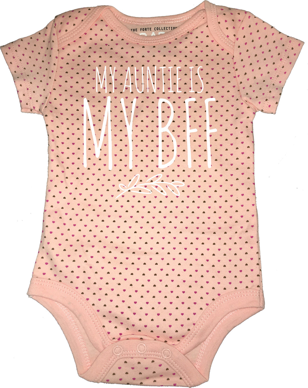 "My Auntie Is My BFF" Polka Onesie