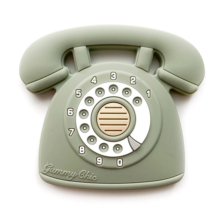 Rotary Dial Phone Teether - Caramel